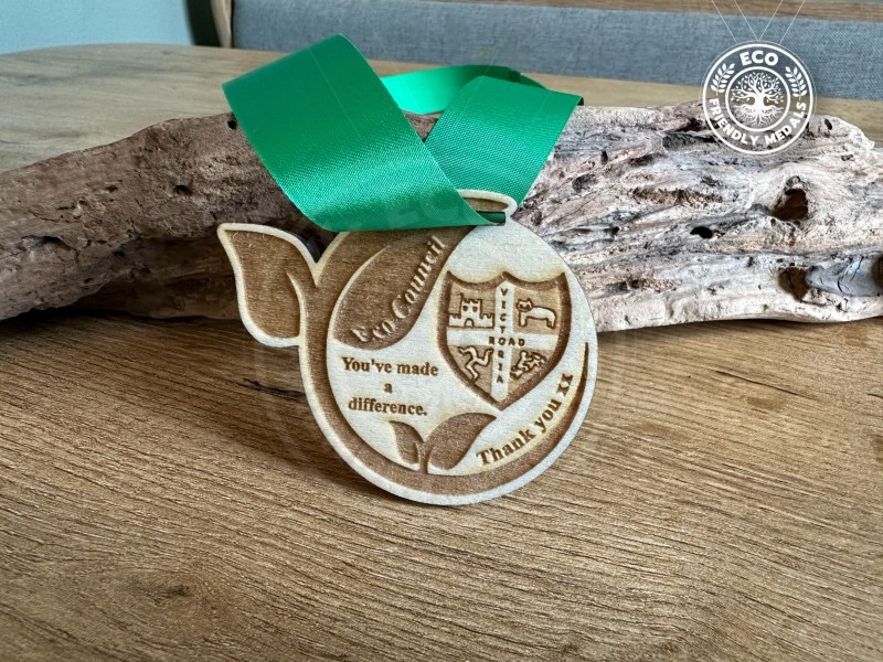 10+ Bulk Packs Custom Logo Eco Wooden Medals