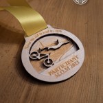 10+ Bulk Packs Custom 3D Logo Eco Wooden Medals