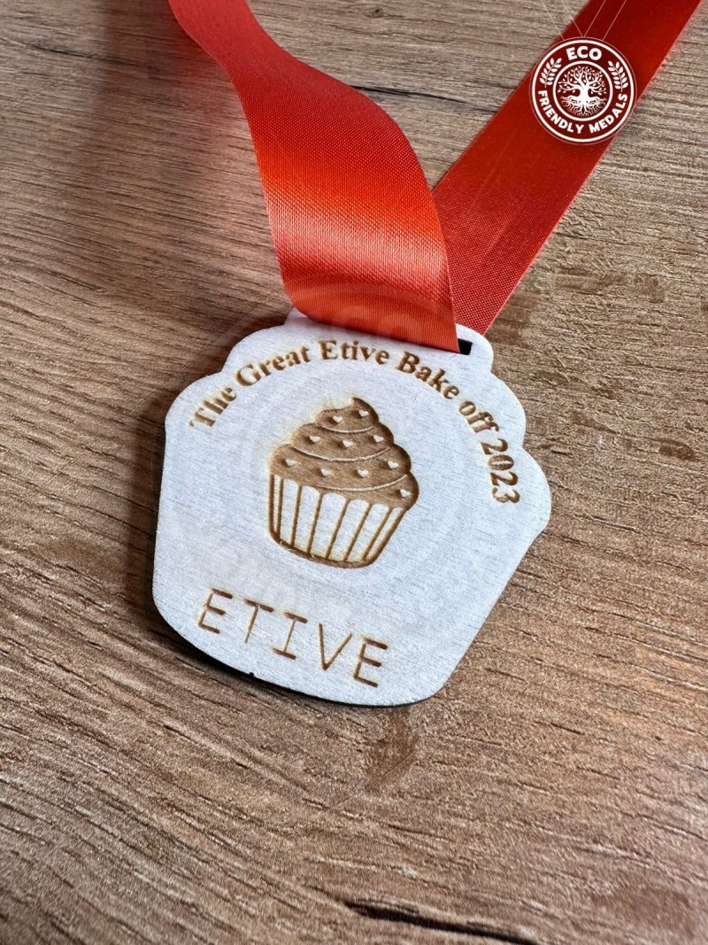 10+ Bulk Packs Custom Logo Eco Wooden Medals