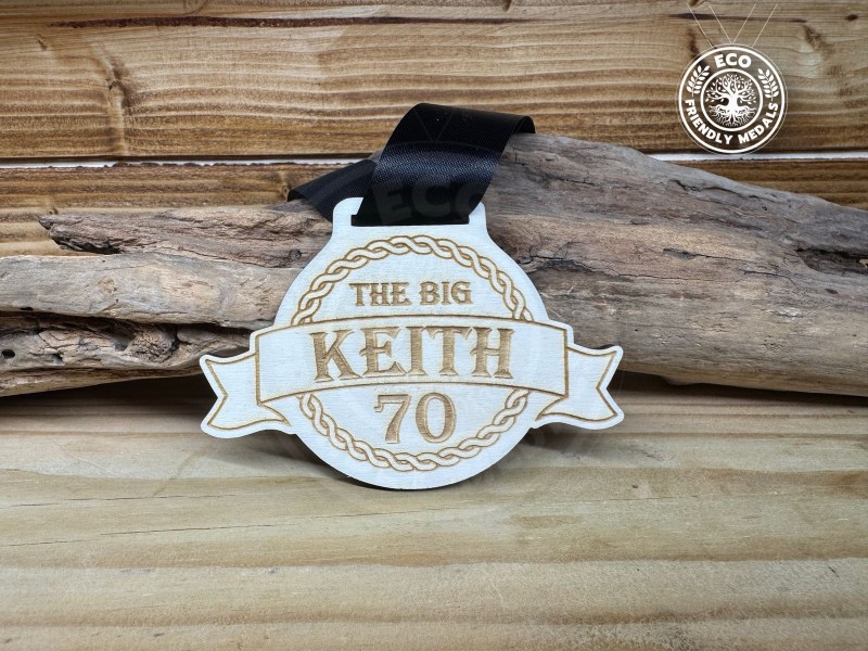 10+ Bulk Packs Custom Logo Eco Wooden Medals