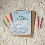 "Laa Ruggyree Sonney Dhyt" Birthday Cake Card