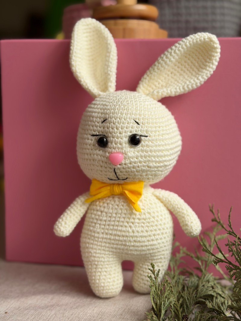 Crochet milk bunny
