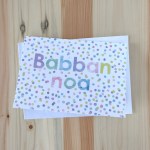 "Babban noa” Confetti New baby Card